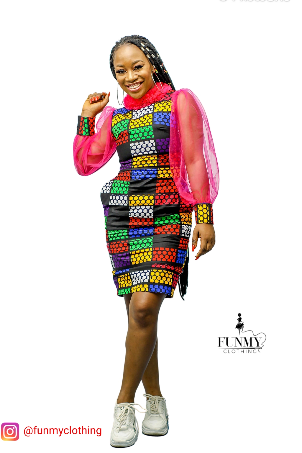 DEBBY DRESS PINK – Funmy Clothing Fashion Designers In Lagos